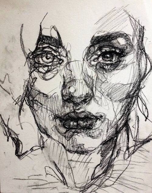 Expressive Portrait drawing